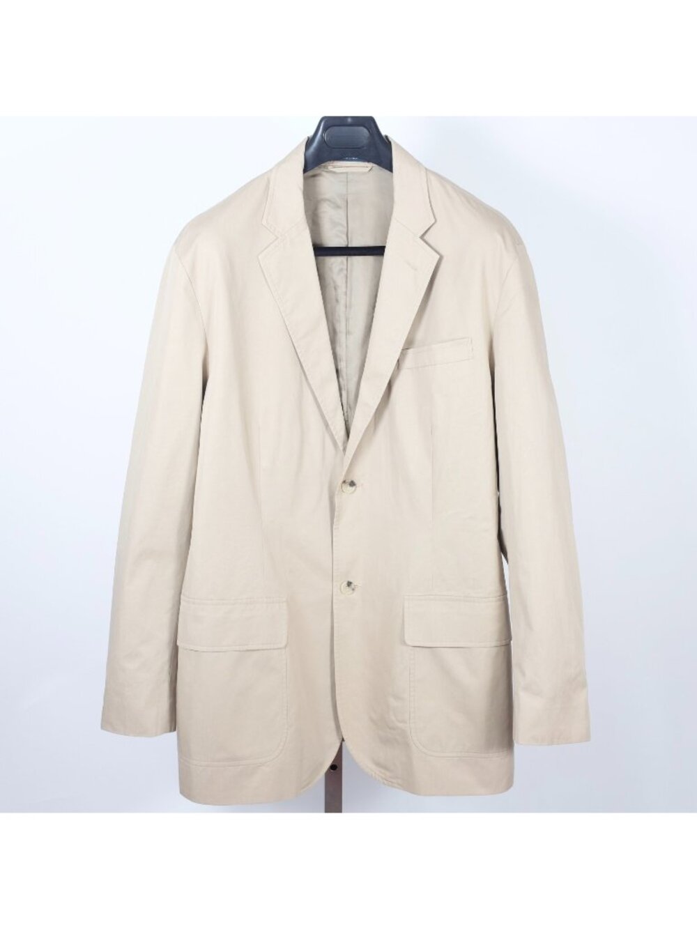 POLO Ralph Lauren blazer jacket 42 R beige sand 100% cotton two button